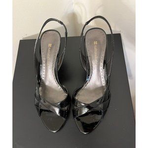 Naturalizer Womens Penelope Shiny Black Heels Size 6